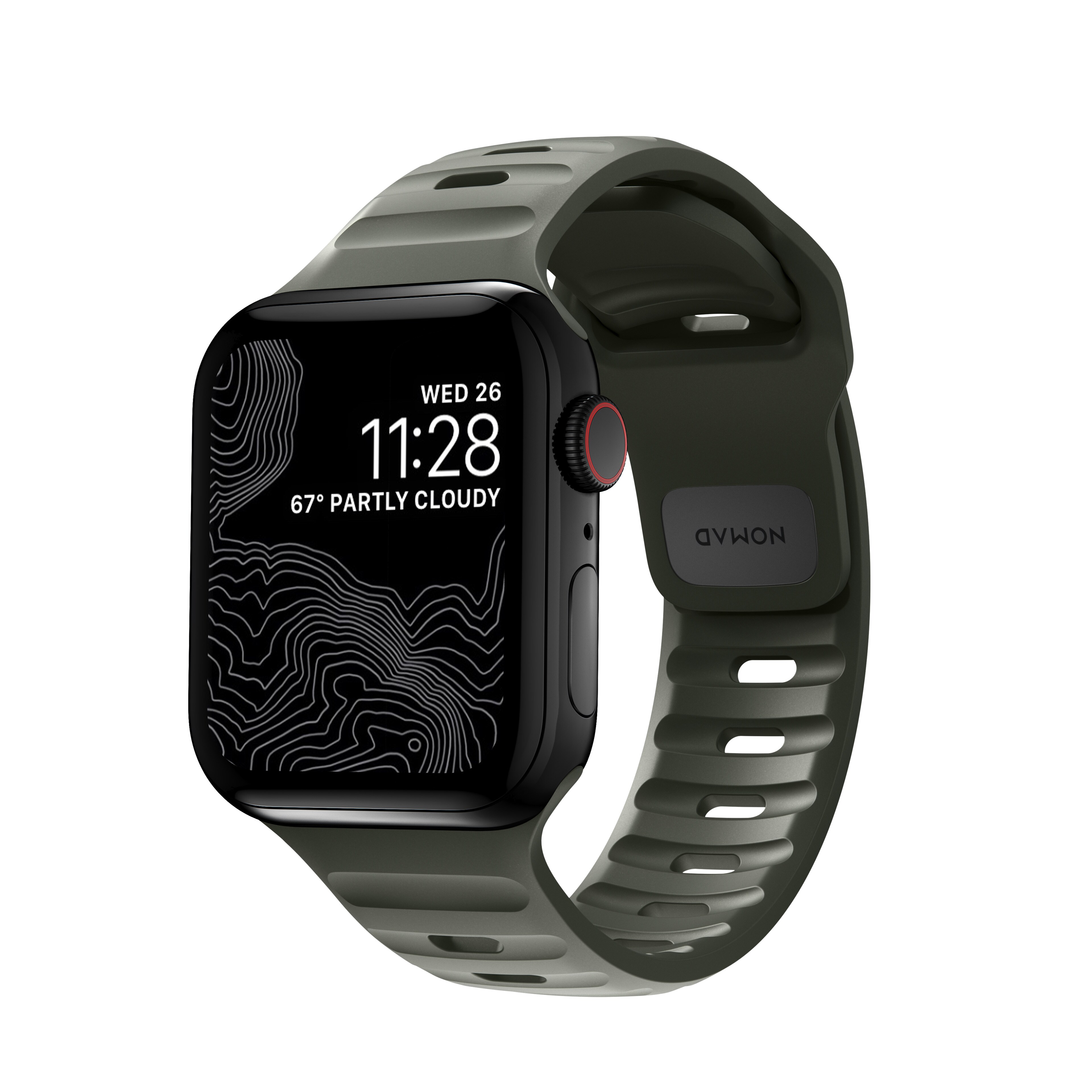 Apple Watch Series 10 42mm Armbånd - Sport Band Ash Green
