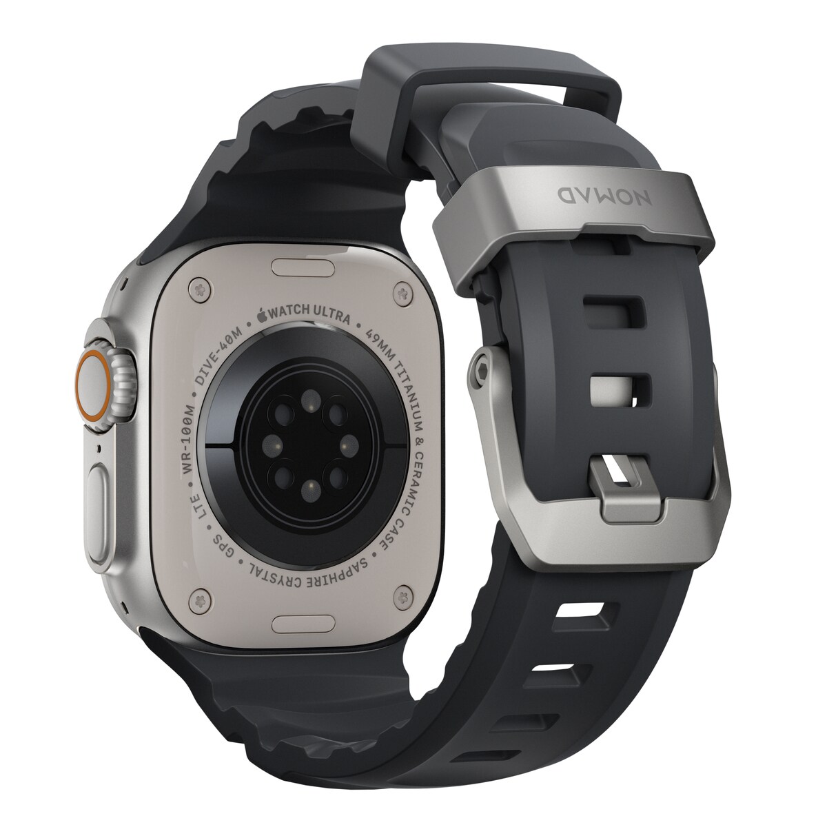 Apple Watch Series 4-6 44mm Armbånd Rocky Point (Natural Hardware) Storm