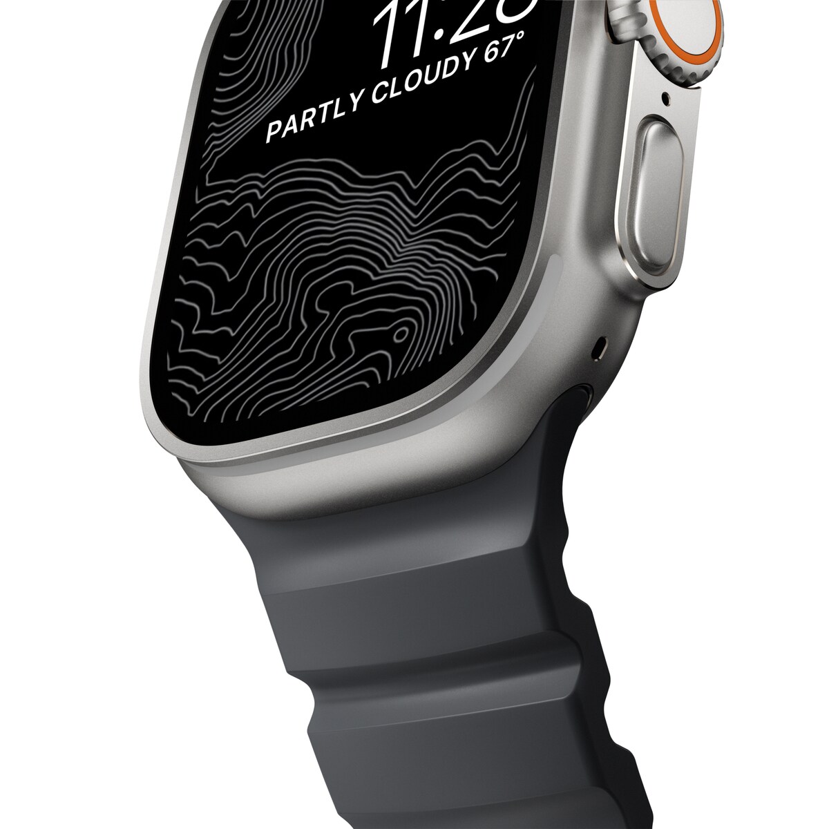 Apple Watch Series 4-6 44mm Armbånd Rocky Point (Natural Hardware) Storm