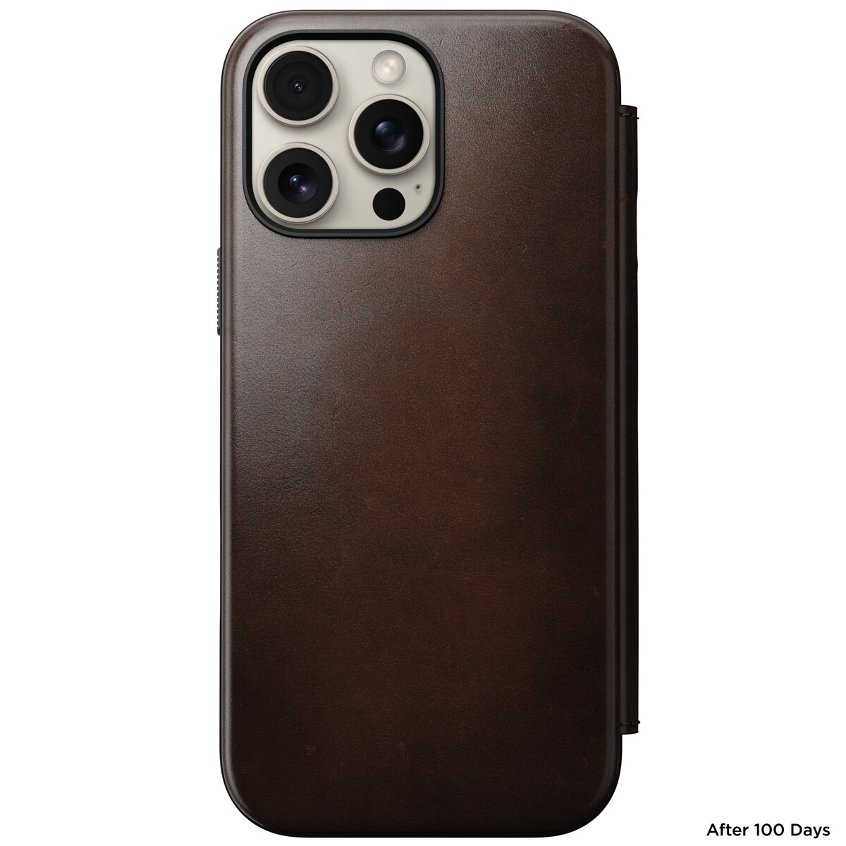 iPhone 16 Pro Max Læderetui med MagSafe - Modern Horween Leather Folio, Rustic Brown