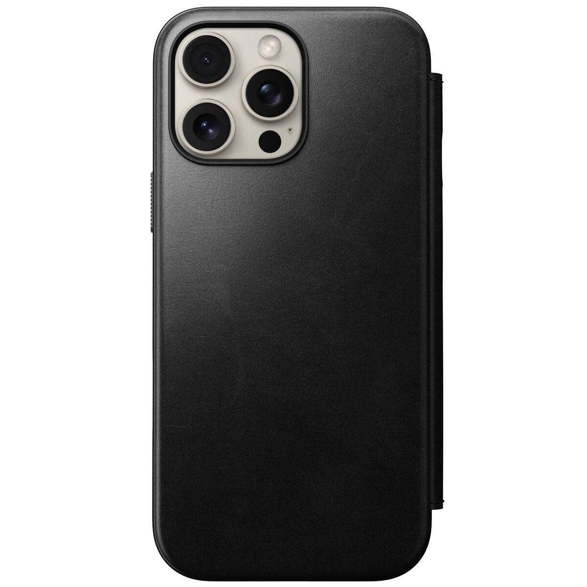 iPhone 16 Pro Max Læderetui med MagSafe - Modern Horween Leather Folio, Black