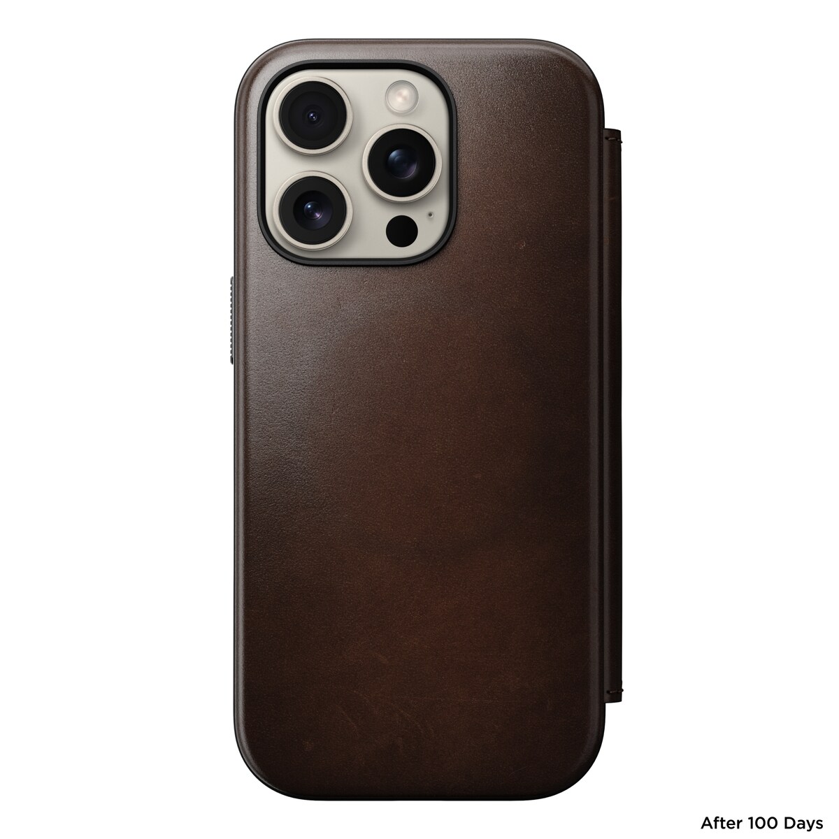 iPhone 16 Pro Læderetui med MagSafe - Modern Horween Leather Folio, Rustic Brown