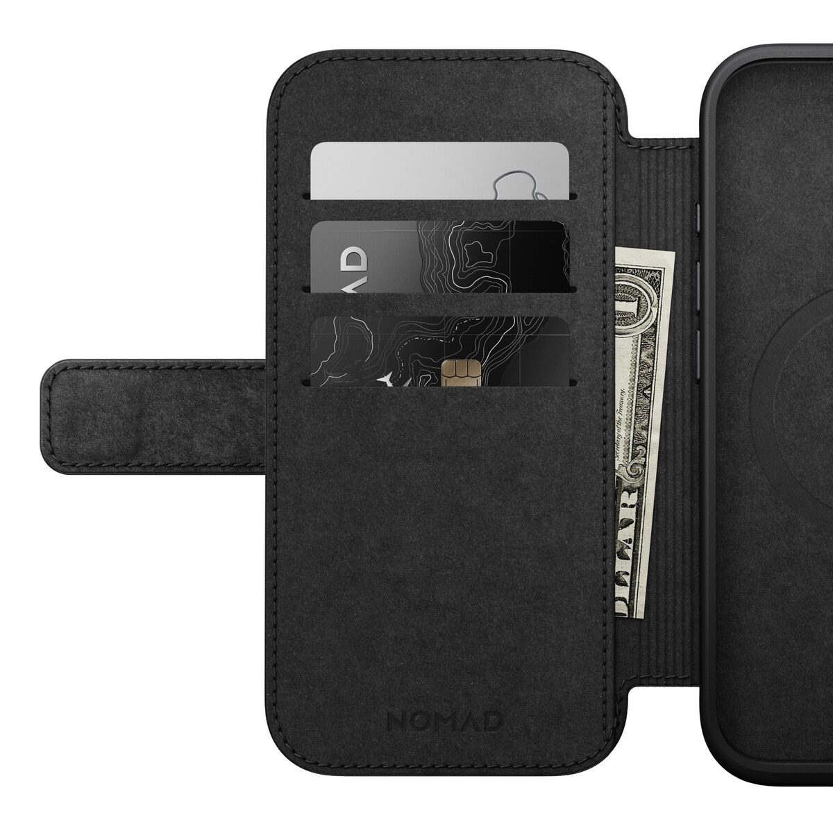 iPhone 16 Etui MagSafe - Modern Leather Folio, Black