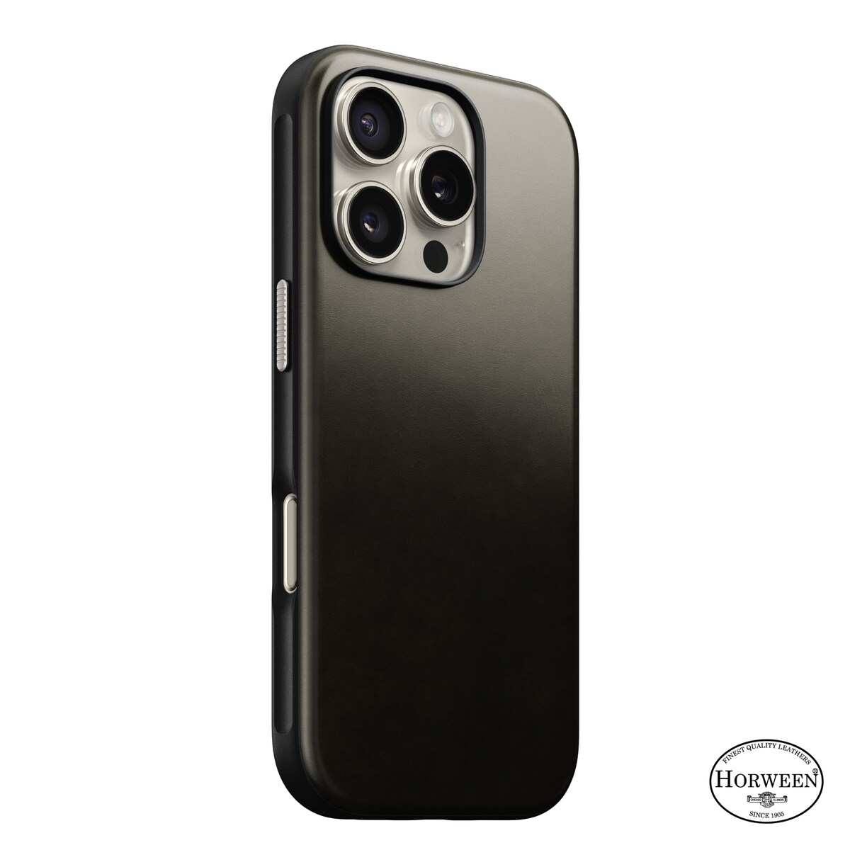 iPhone 16 Pro Lædercover med MagSafe - Modern Horween Leather, Green Chrome