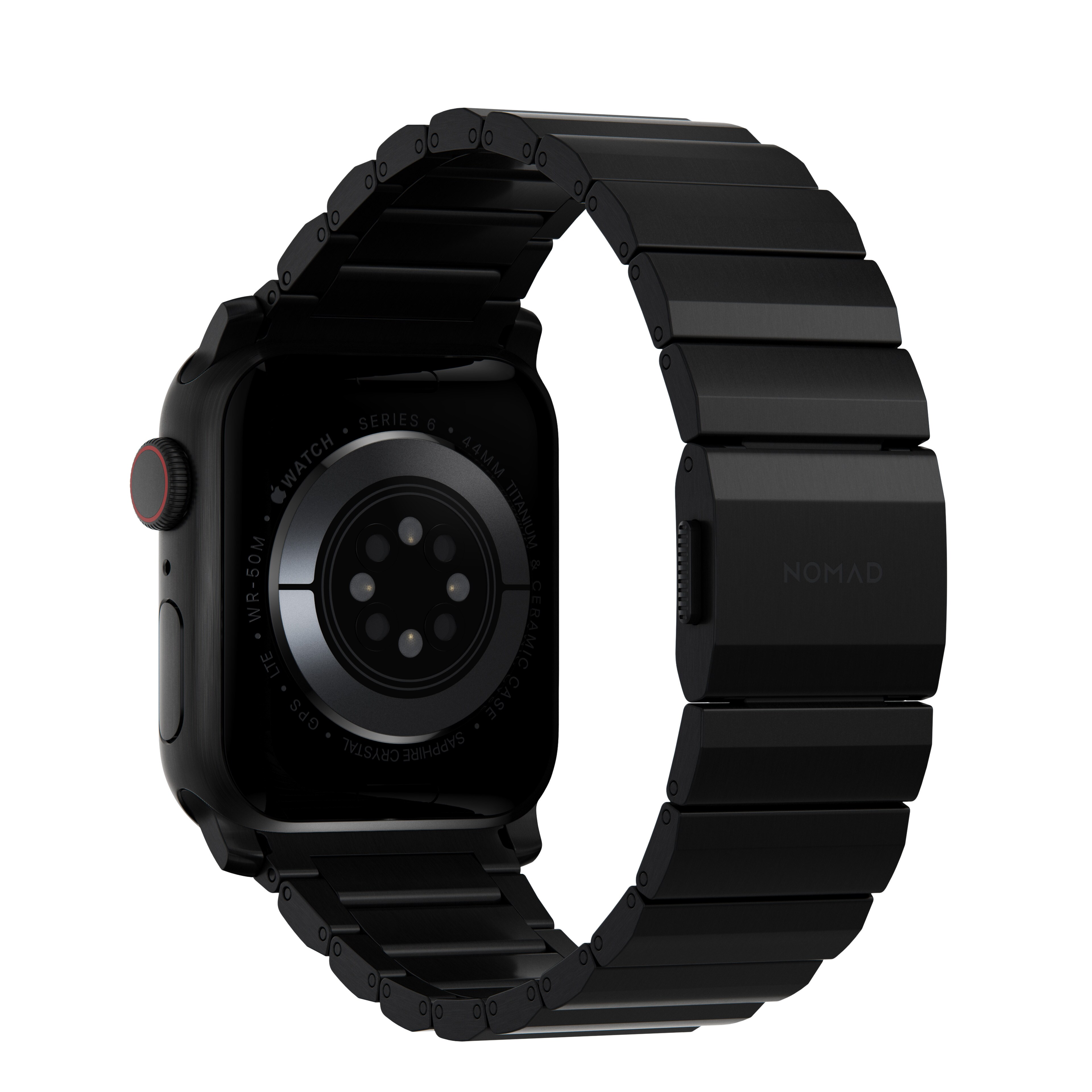 Apple Watch SE 44mm Titanium armbånd, Sort