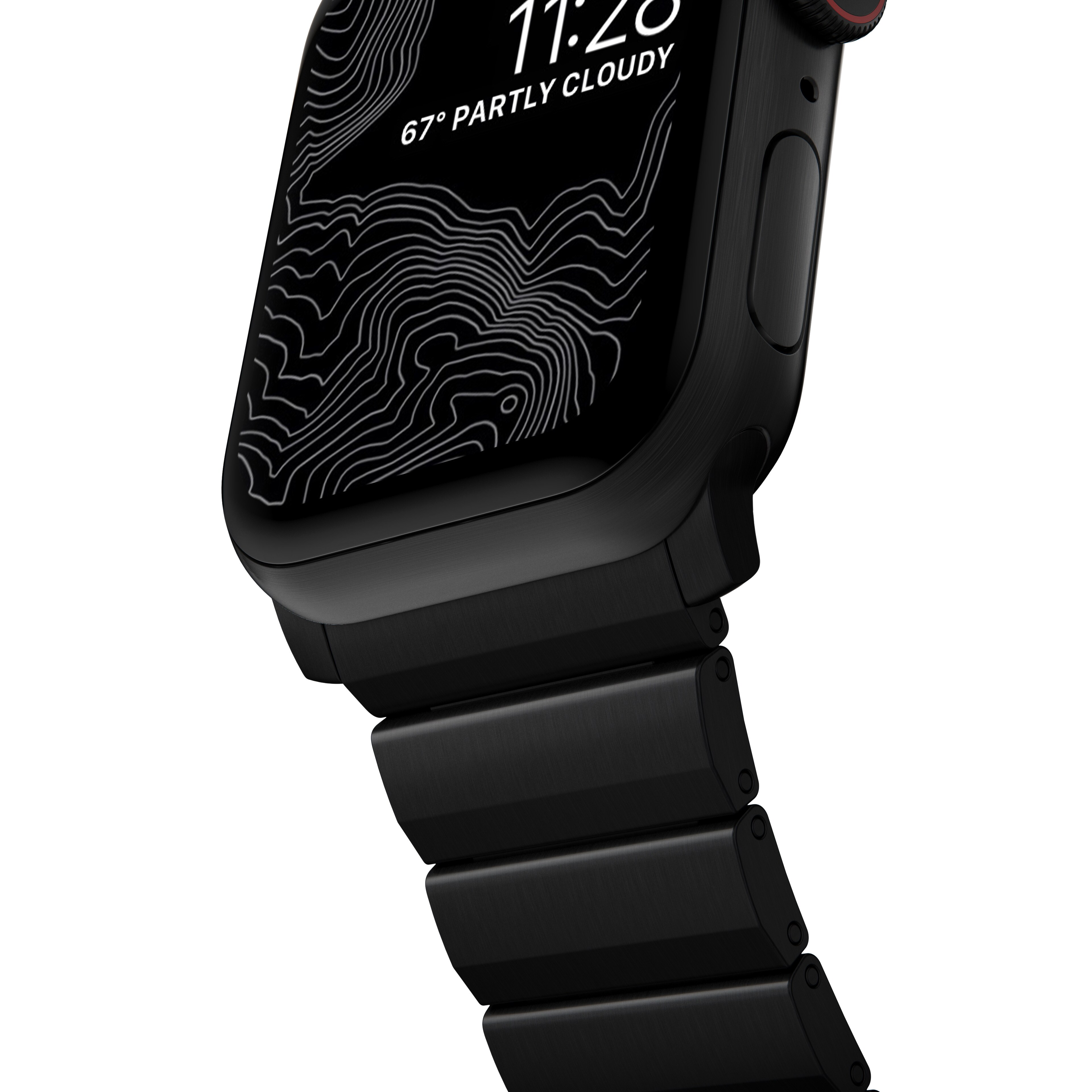 Apple Watch SE 44mm Titanium armbånd, Sort