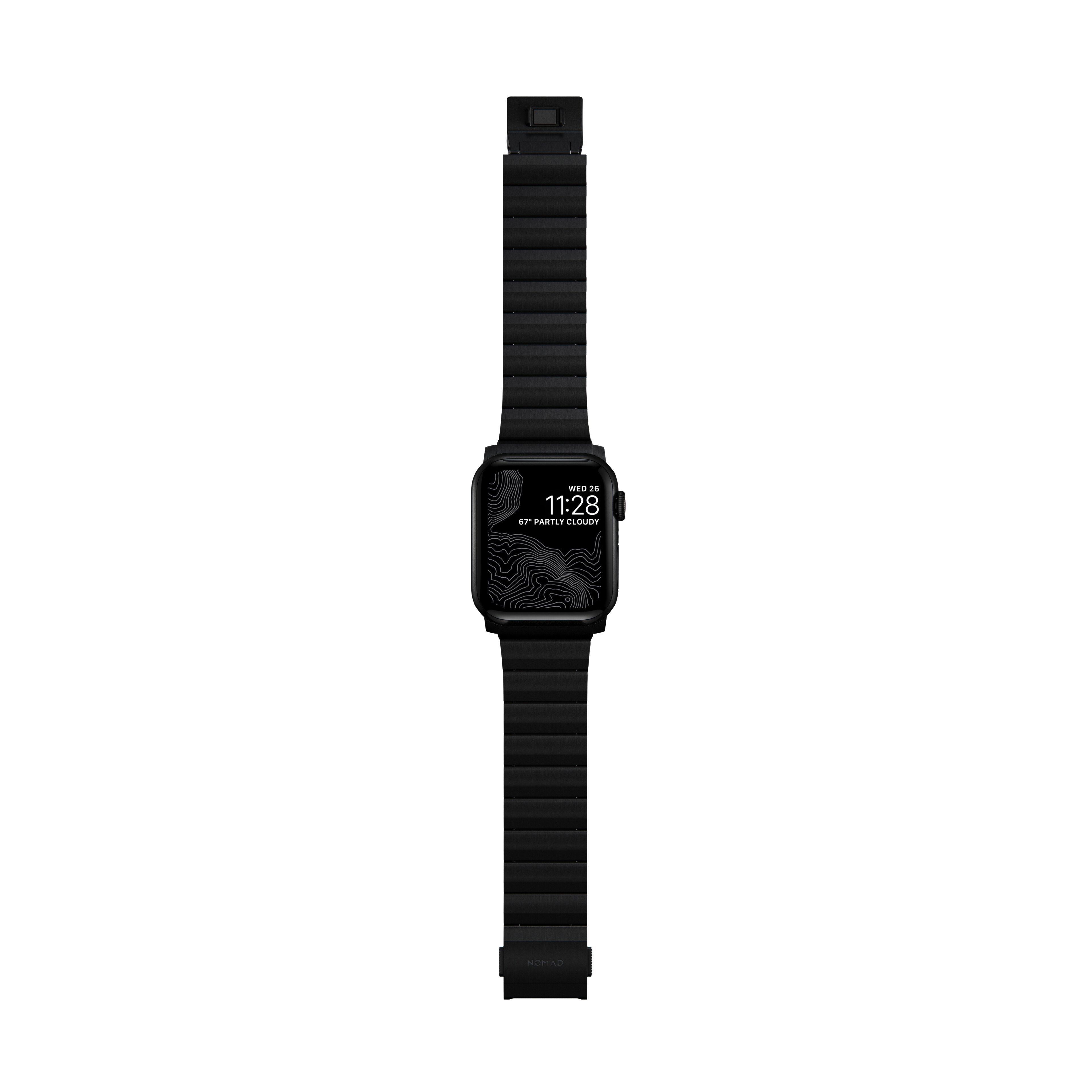 Apple Watch SE 44mm Titanium armbånd, Sort