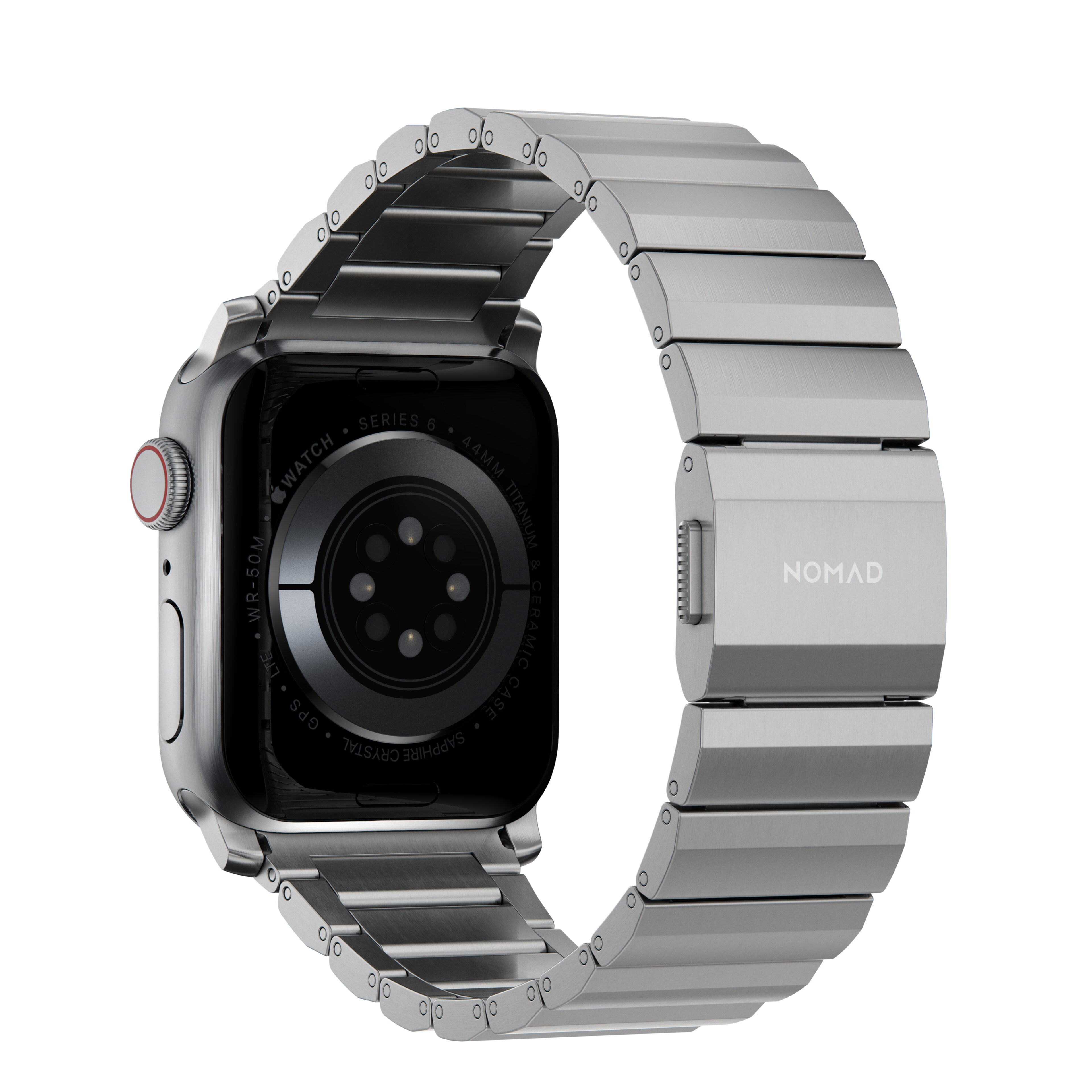 Apple Watch Series 4-6 40mm Titanium armbånd, Sølv
