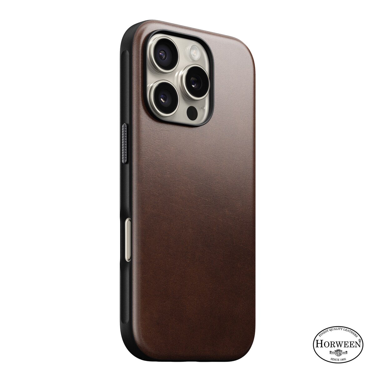 iPhone 16 Pro Lædercover med MagSafe - Modern Horween Leather, Rustic Brown