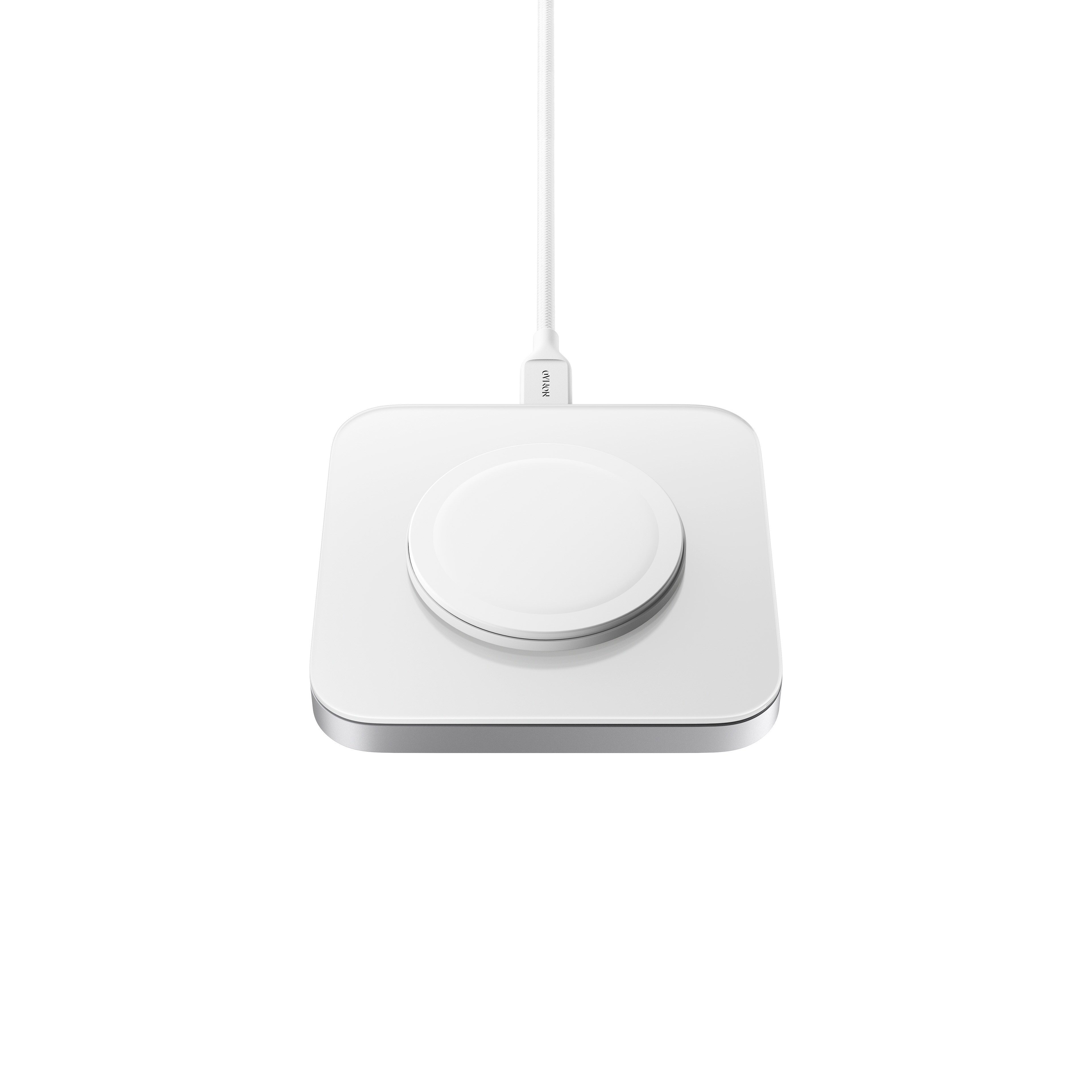 Base One trådløs opladningsplade, Silver