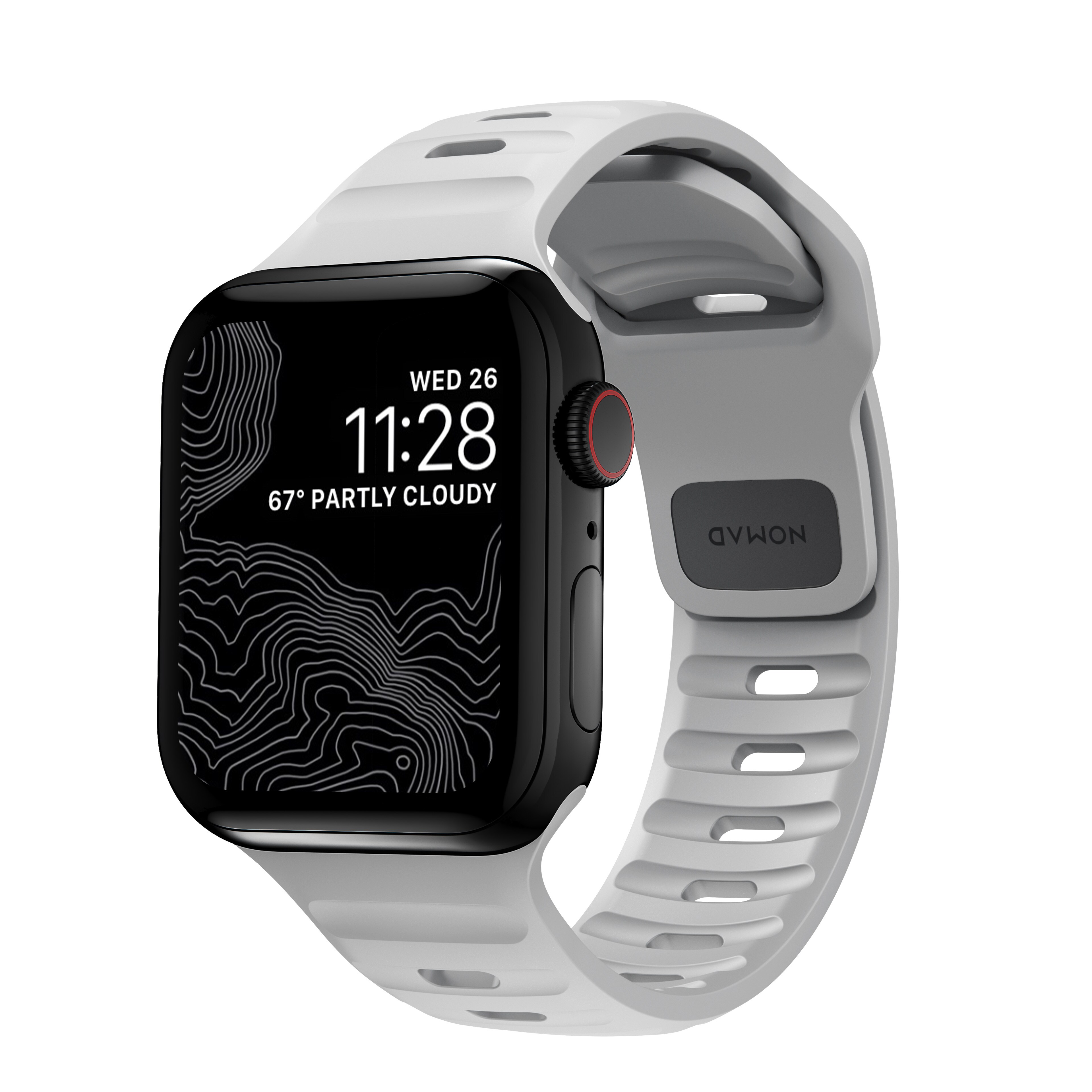 Apple Watch Series 8 45mm Armbånd - Sport Band Lunar Gray