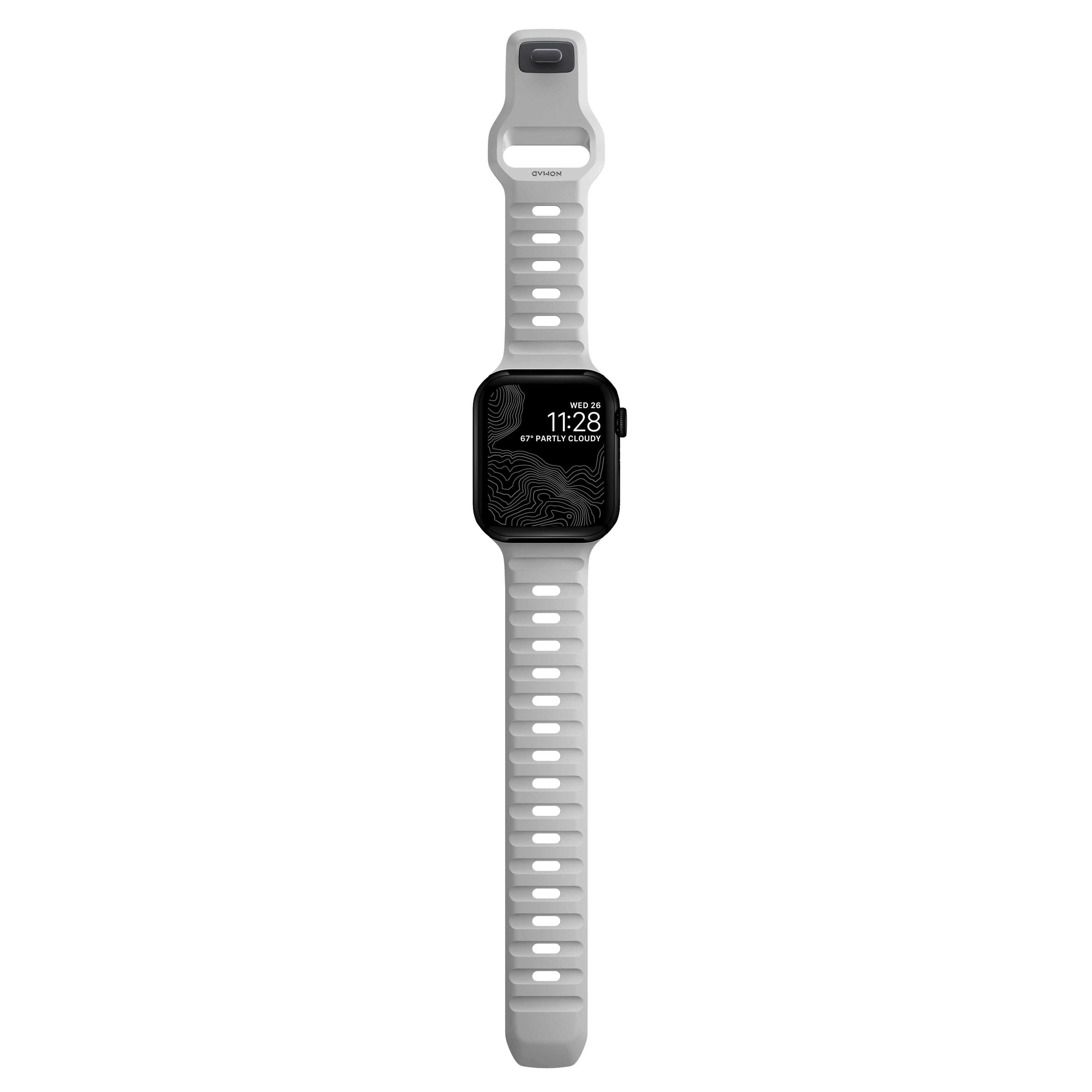 Apple Watch Series 8 45mm Armbånd - Sport Band Lunar Gray
