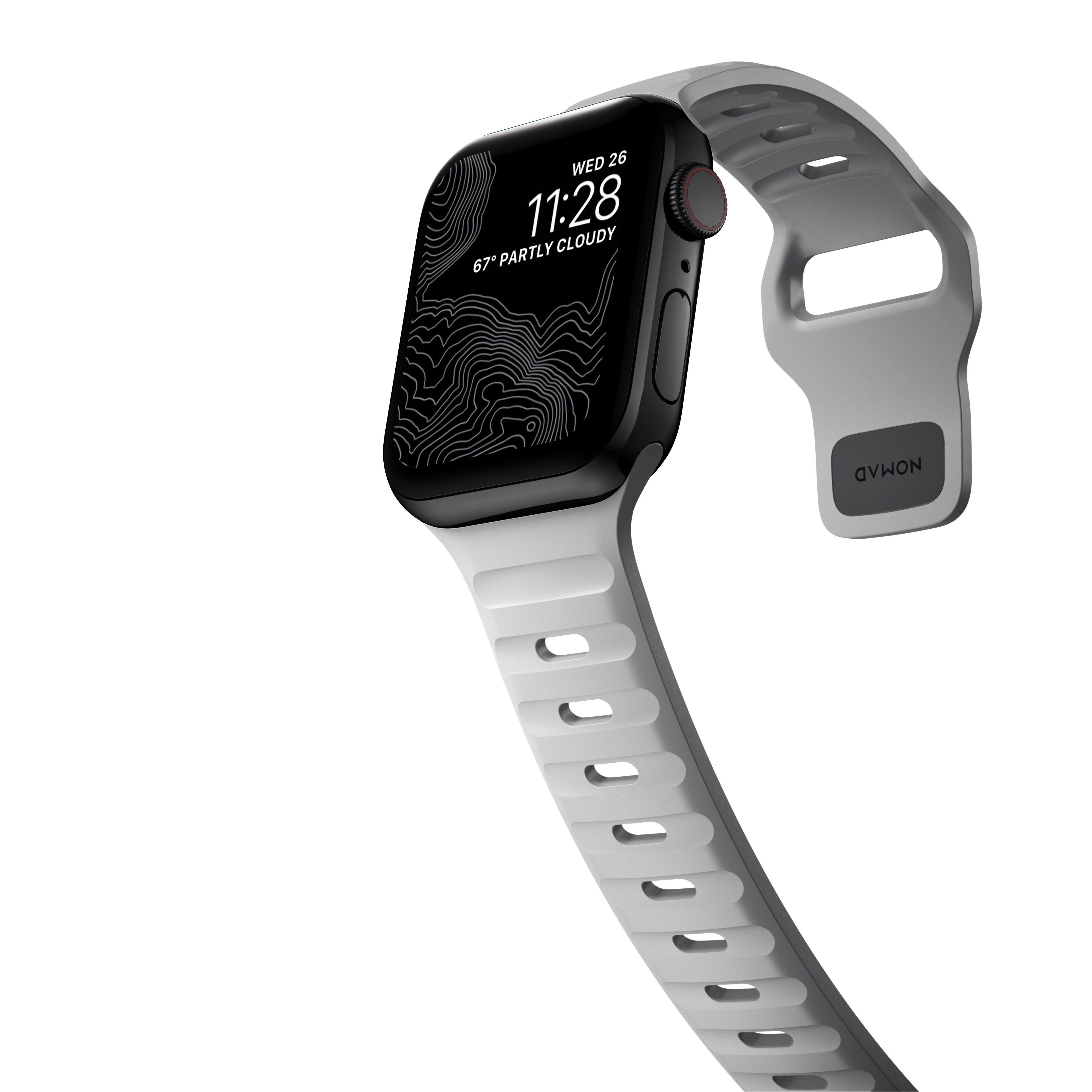 Apple Watch Series 8 45mm Armbånd - Sport Band Lunar Gray