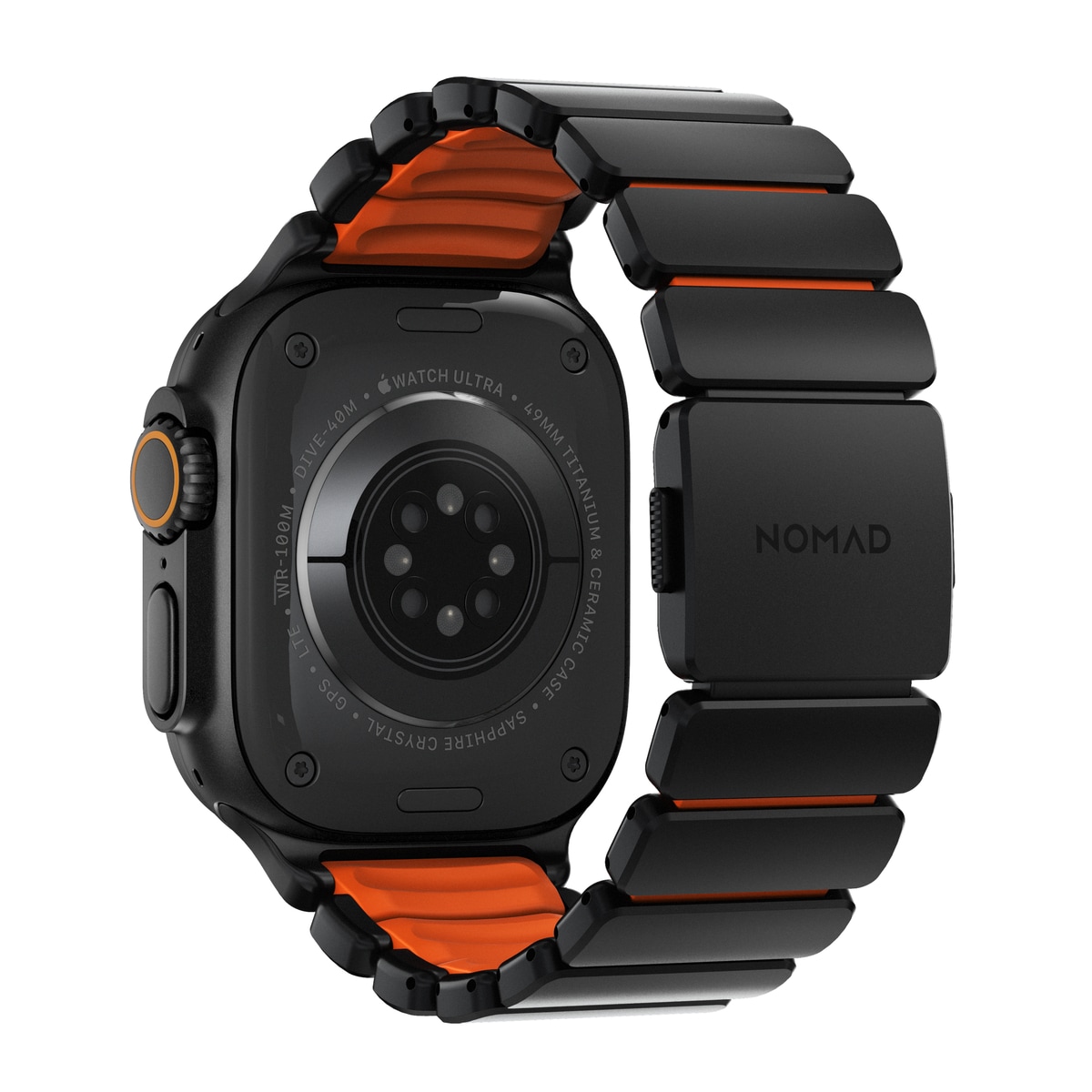 Apple Watch Series 7 45mm Titanium armbånd, Sort
