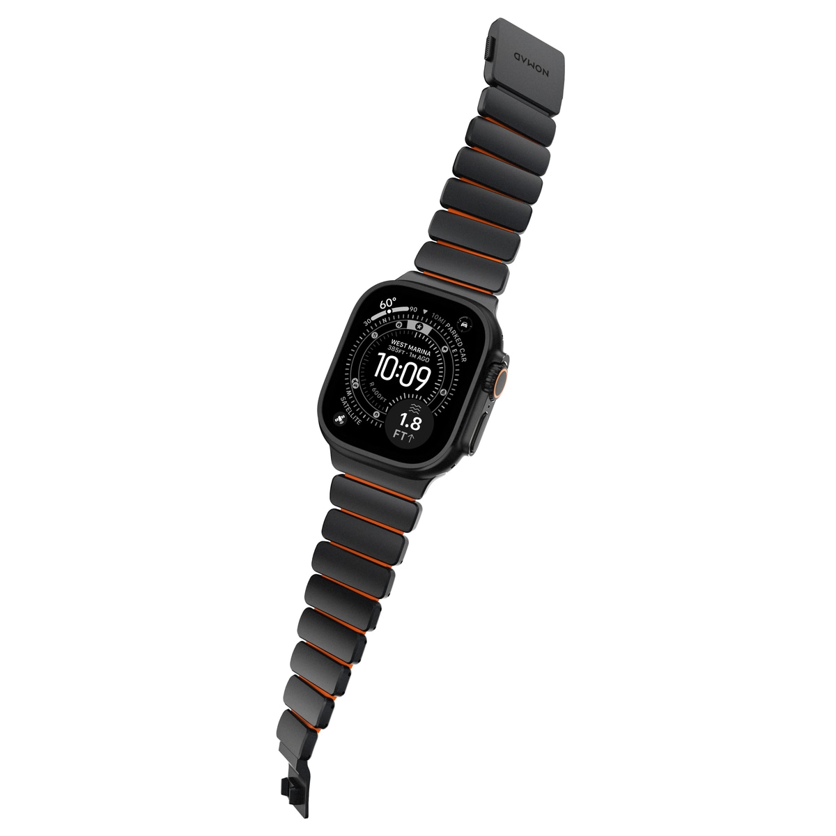 Apple Watch Series 7 45mm Titanium armbånd, Sort