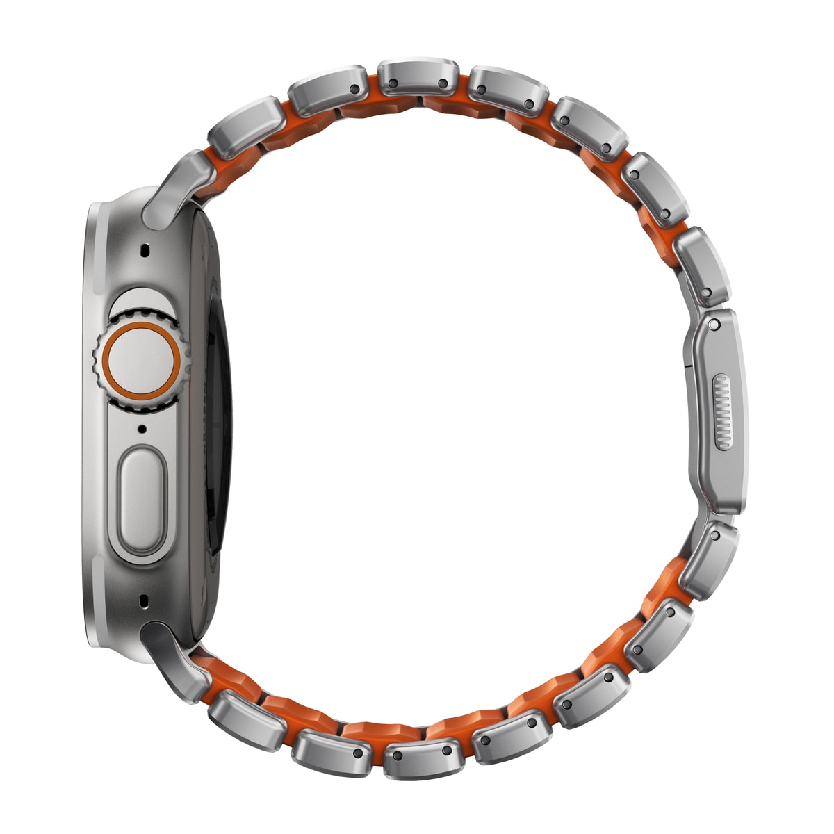 Apple Watch Series 7 45mm Titanium armbånd, Sølv