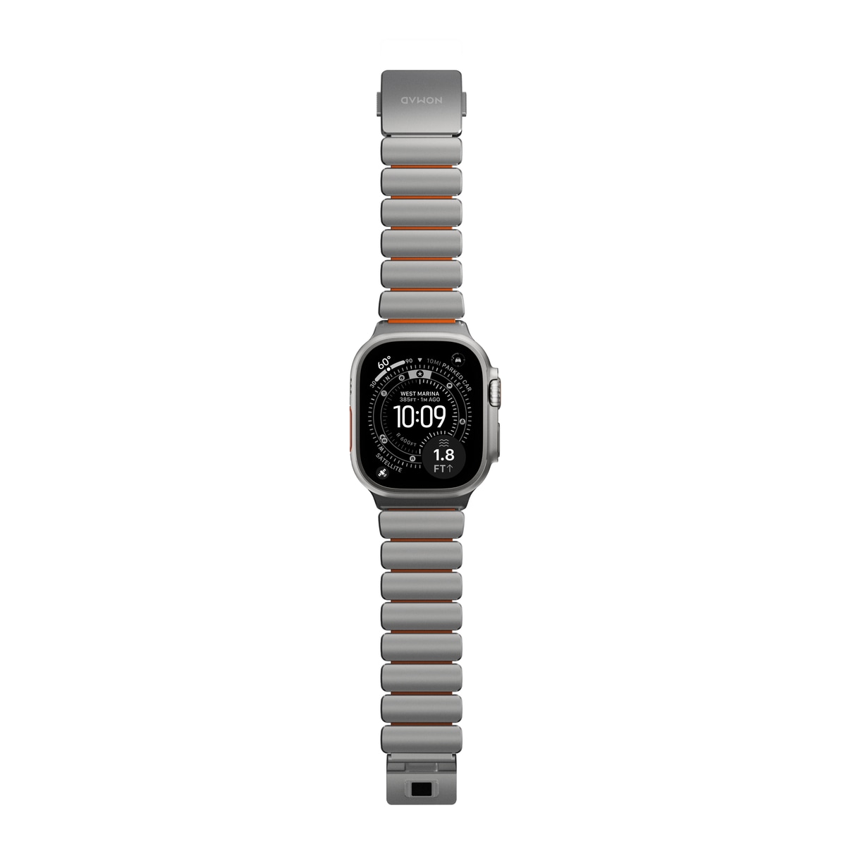 Apple Watch Series 7 45mm Titanium armbånd, Sølv