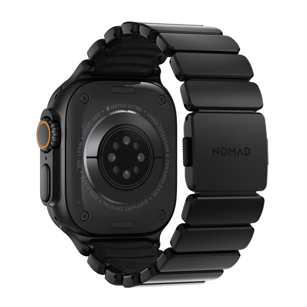 Apple Watch Series 7 45mm Titanium armbånd, Sort