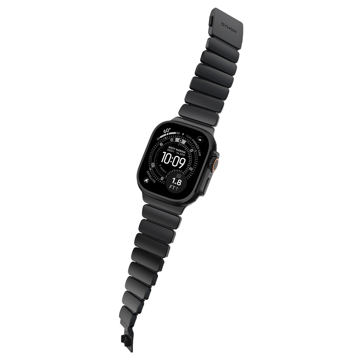 Apple Watch Series 7 45mm Titanium armbånd, Sort