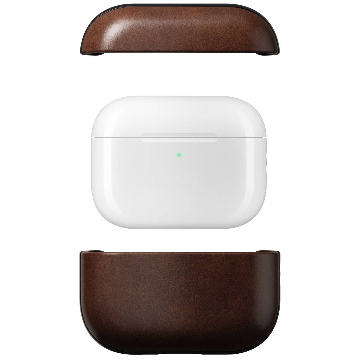 Apple AirPods Pro 3 Lædercover - Modern Case Leather, Rustic Brown