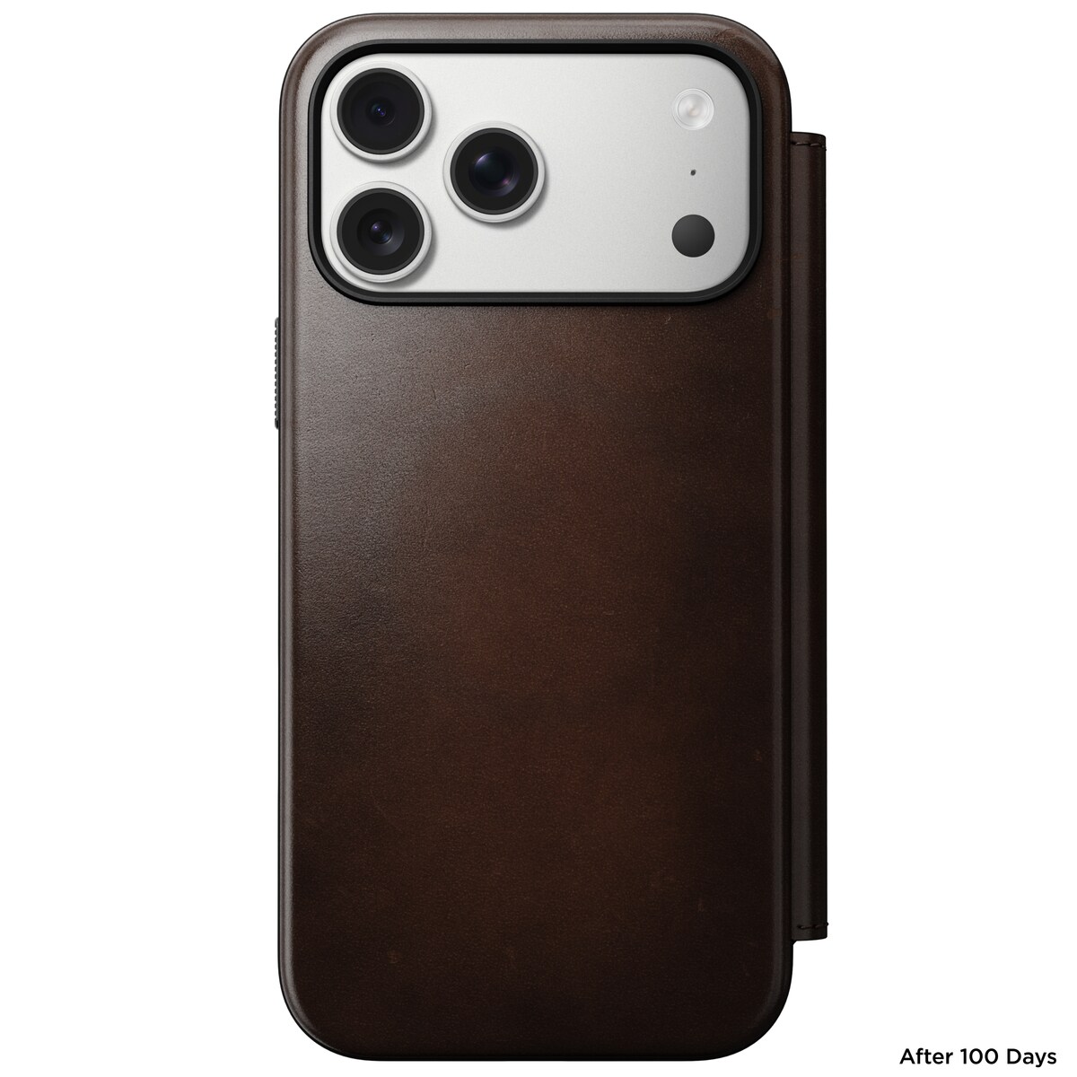 iPhone 17 Pro Max Læderetui med MagSafe - Modern Horween Leather Folio, Rustic Brown