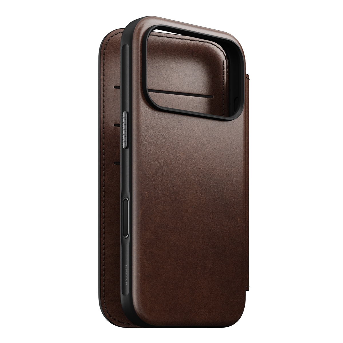 iPhone 17 Pro Læderetui med MagSafe - Modern Horween Leather Folio, Rustic Brown