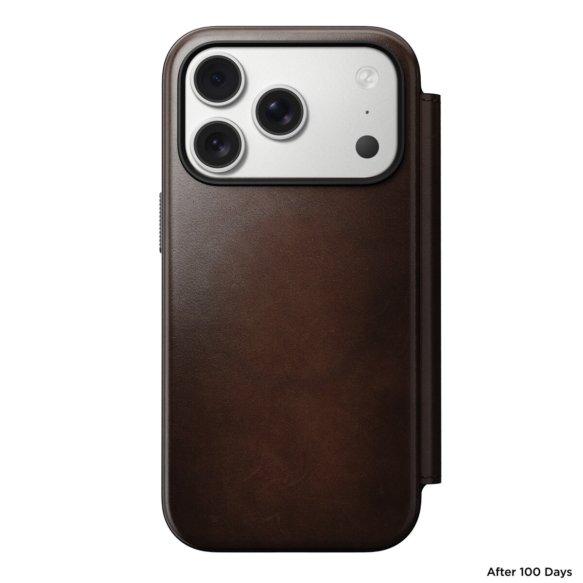 iPhone 17 Pro Læderetui med MagSafe - Modern Horween Leather Folio, Rustic Brown