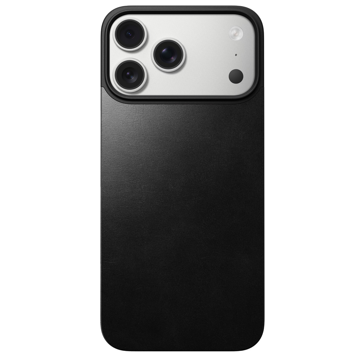 iPhone 17 Pro Max Magnetisk Bagside - Leather Back, Black