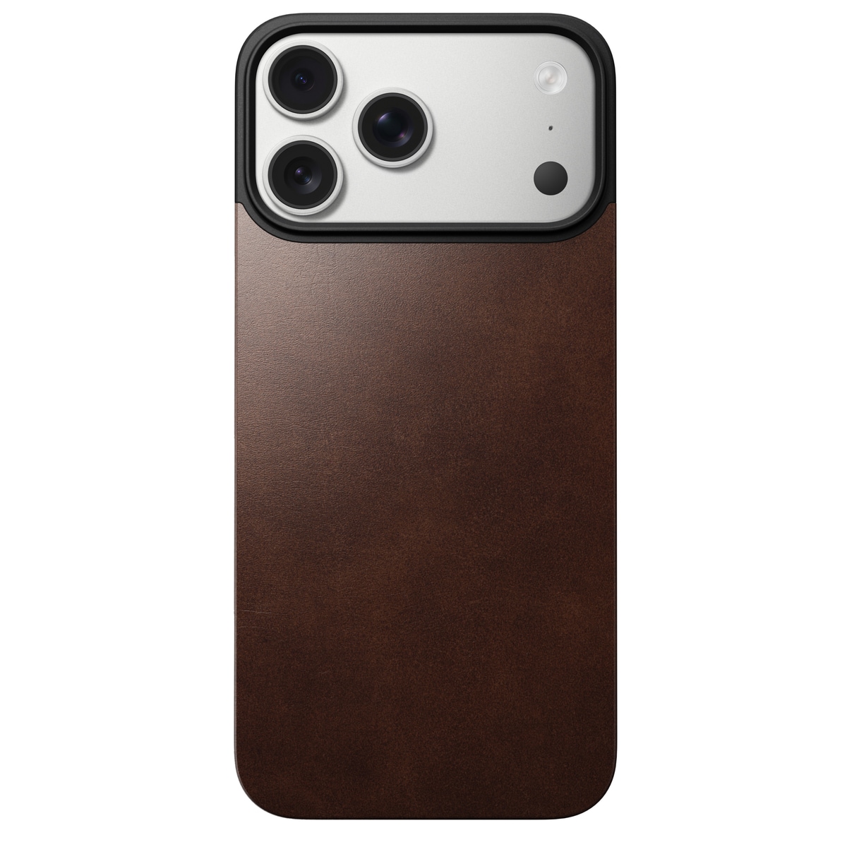 iPhone 17 Pro Max Magnetisk Bagside - Leather Back, Rustic Brown