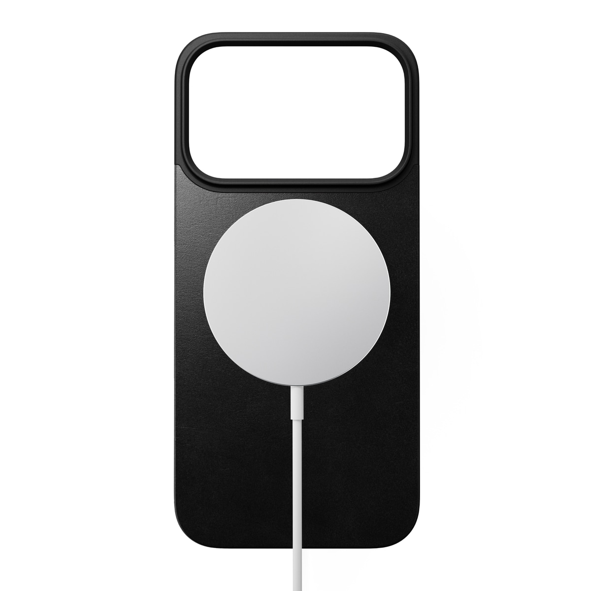 iPhone 17 Pro Magnetisk Bagside - Leather Back, Black