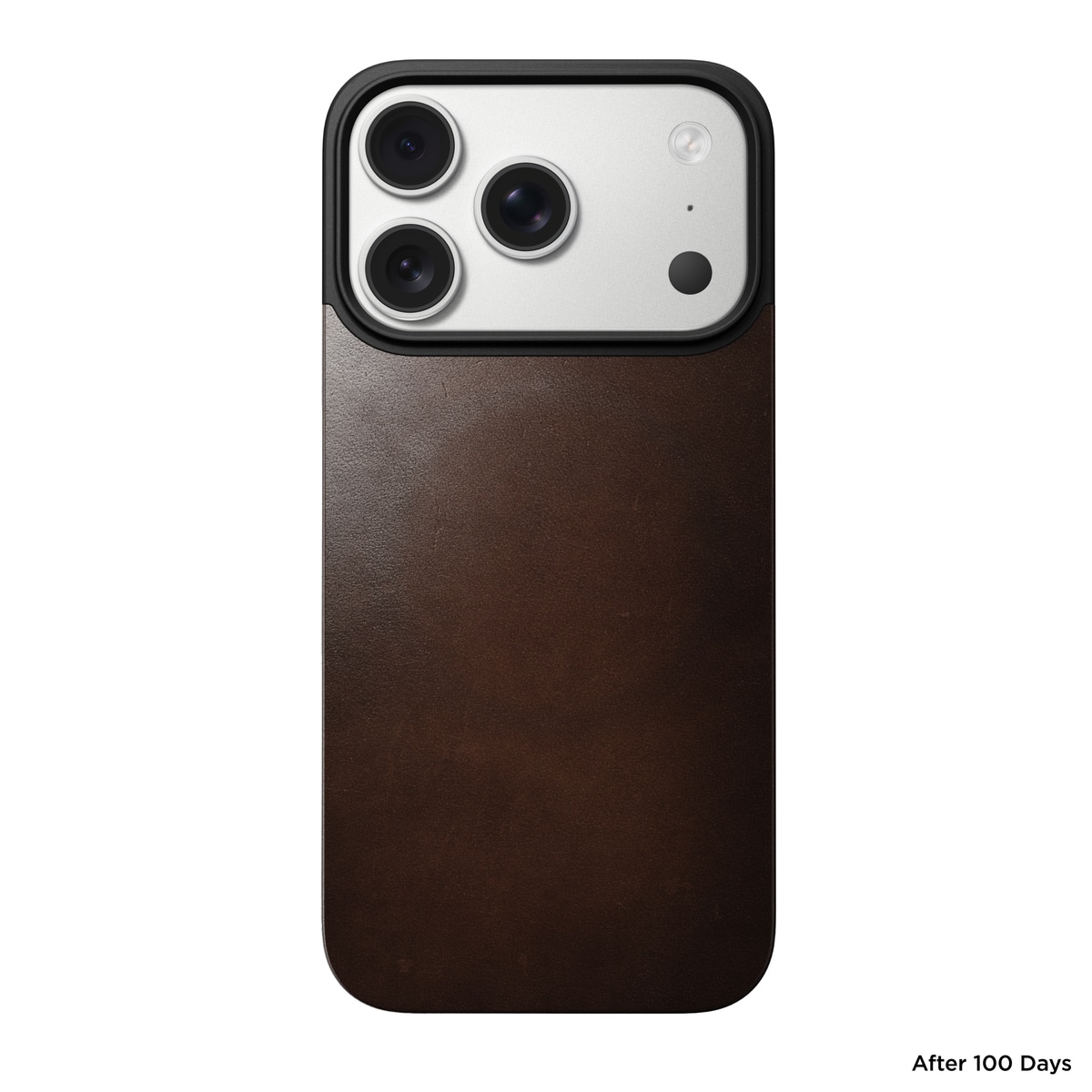 iPhone 17 Pro Magnetisk Bagside - Leather Back, Rustic Brown