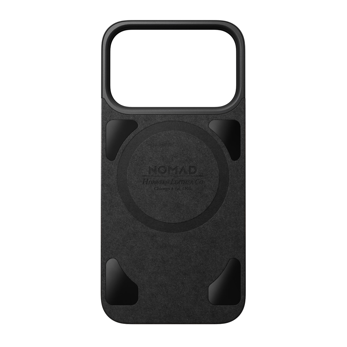 iPhone 17 Pro Magnetisk Bagside - Leather Back, Black