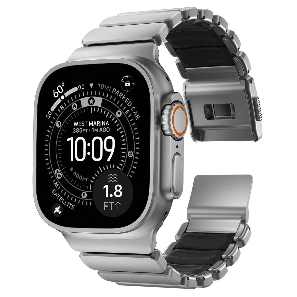 Apple Watch Series 10 46mm Titanium armbånd, Sølv