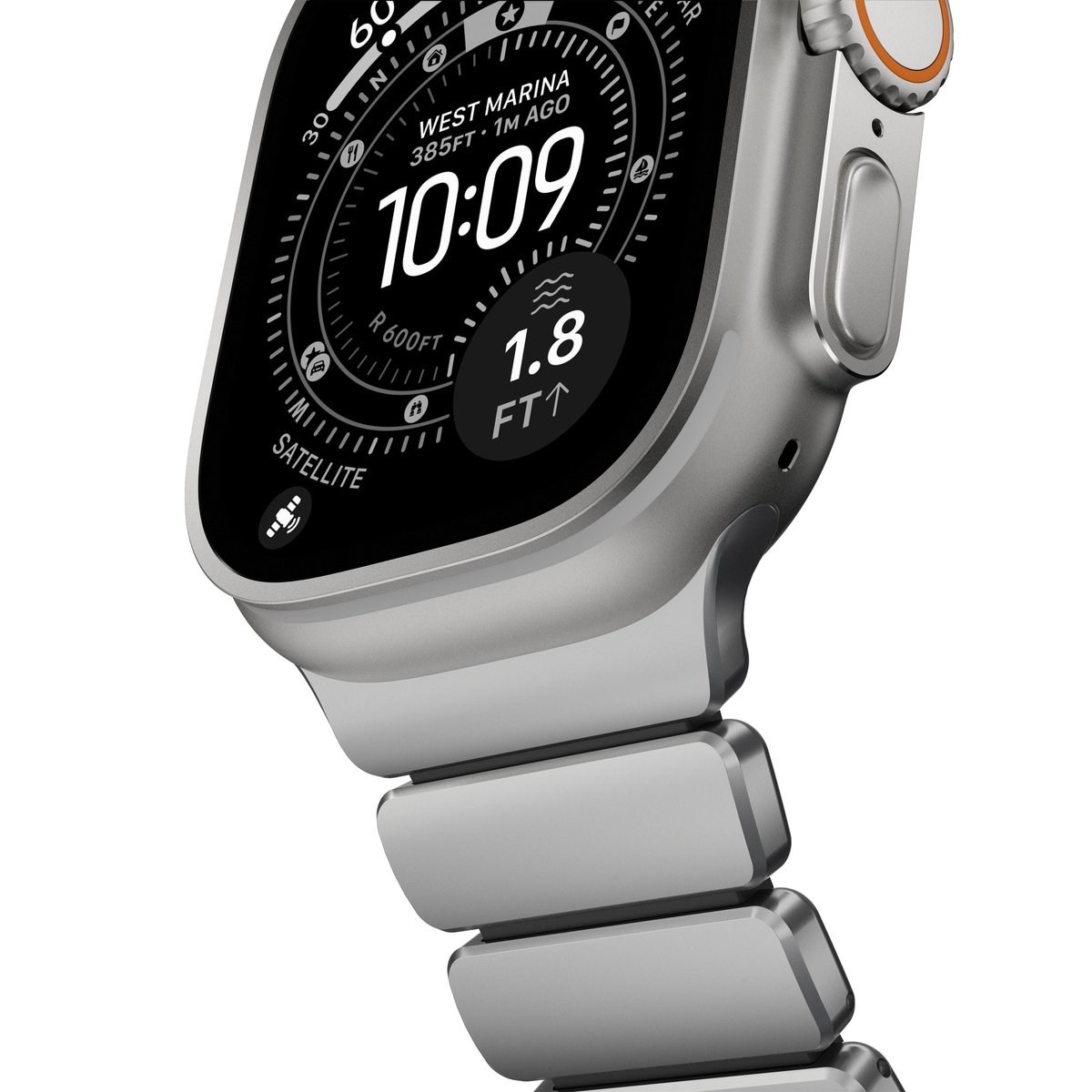 Apple Watch Series 10 46mm Titanium armbånd, Sølv