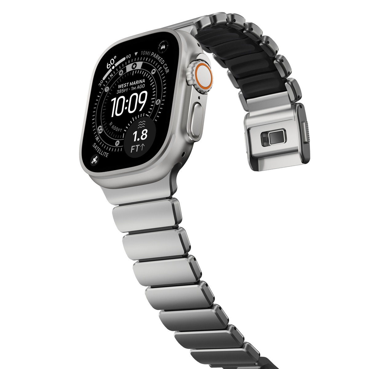 Apple Watch Series 10 46mm Titanium armbånd, Sølv