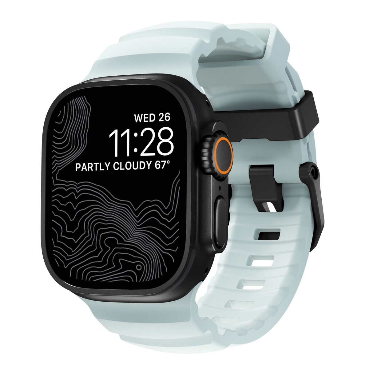Apple Watch Series 1-3 42mm Armbånd Rocky Point (Black Hardware) Icy Blue Glow - Limited edition