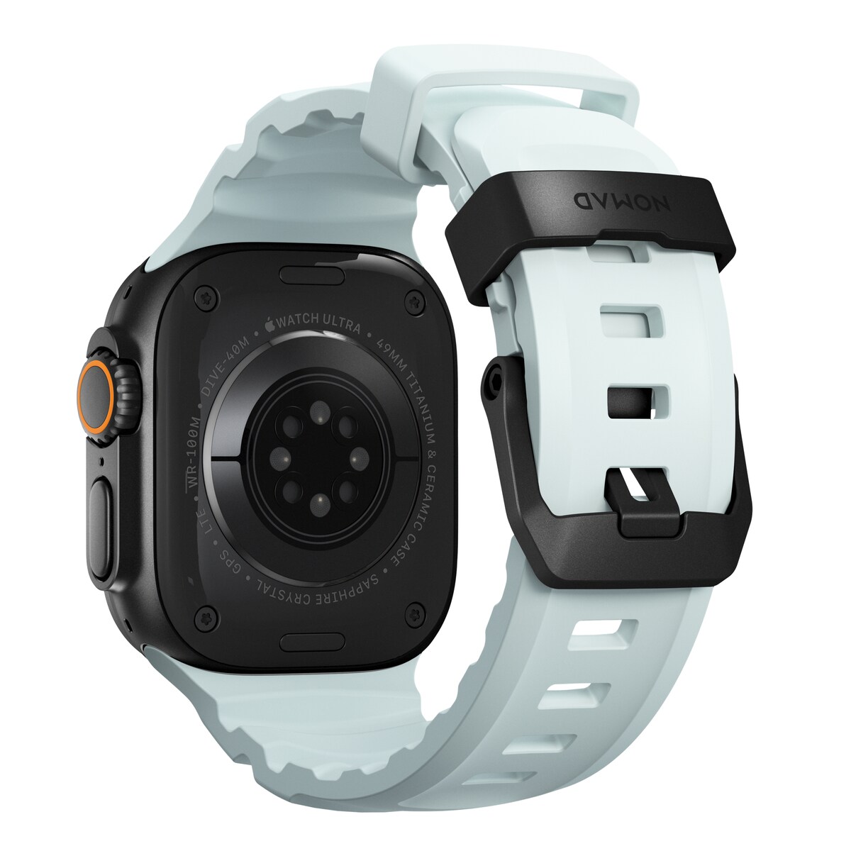 Apple Watch Series 4-6 44mm Armbånd Rocky Point (Black Hardware) Icy Blue Glow - Limited edition