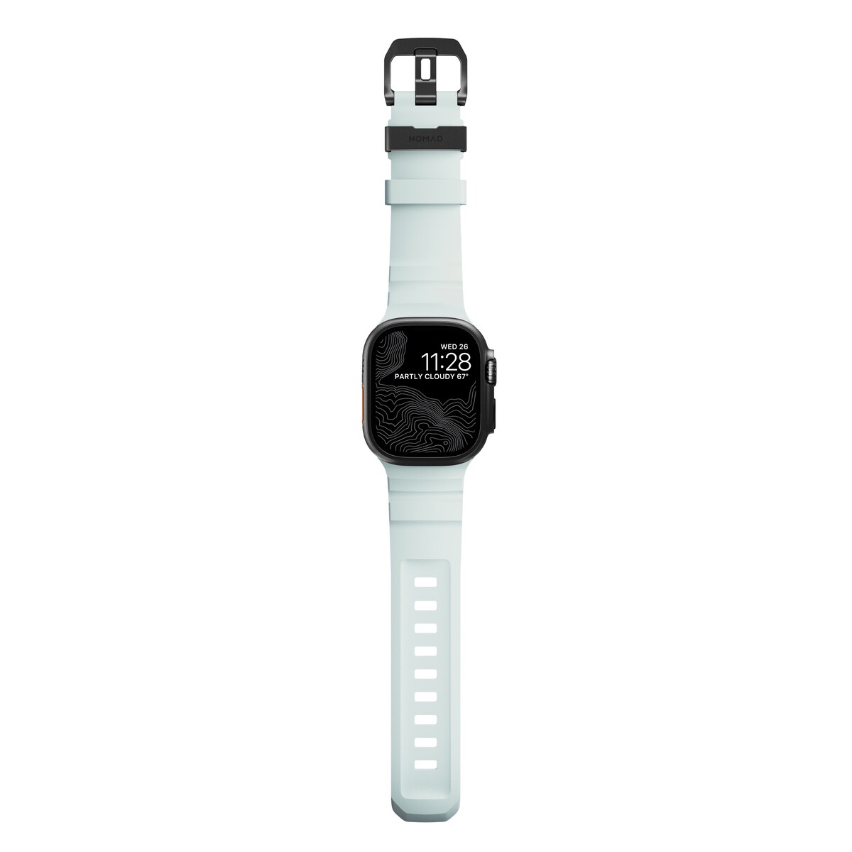 Apple Watch Series 4-6 44mm Armbånd Rocky Point (Black Hardware) Icy Blue Glow - Limited edition