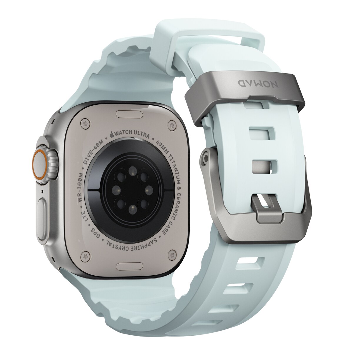 Apple Watch Series 1-3 42mm Armbånd Rocky Point (Natural Hardware) Icy Blue Glow - Limited edition