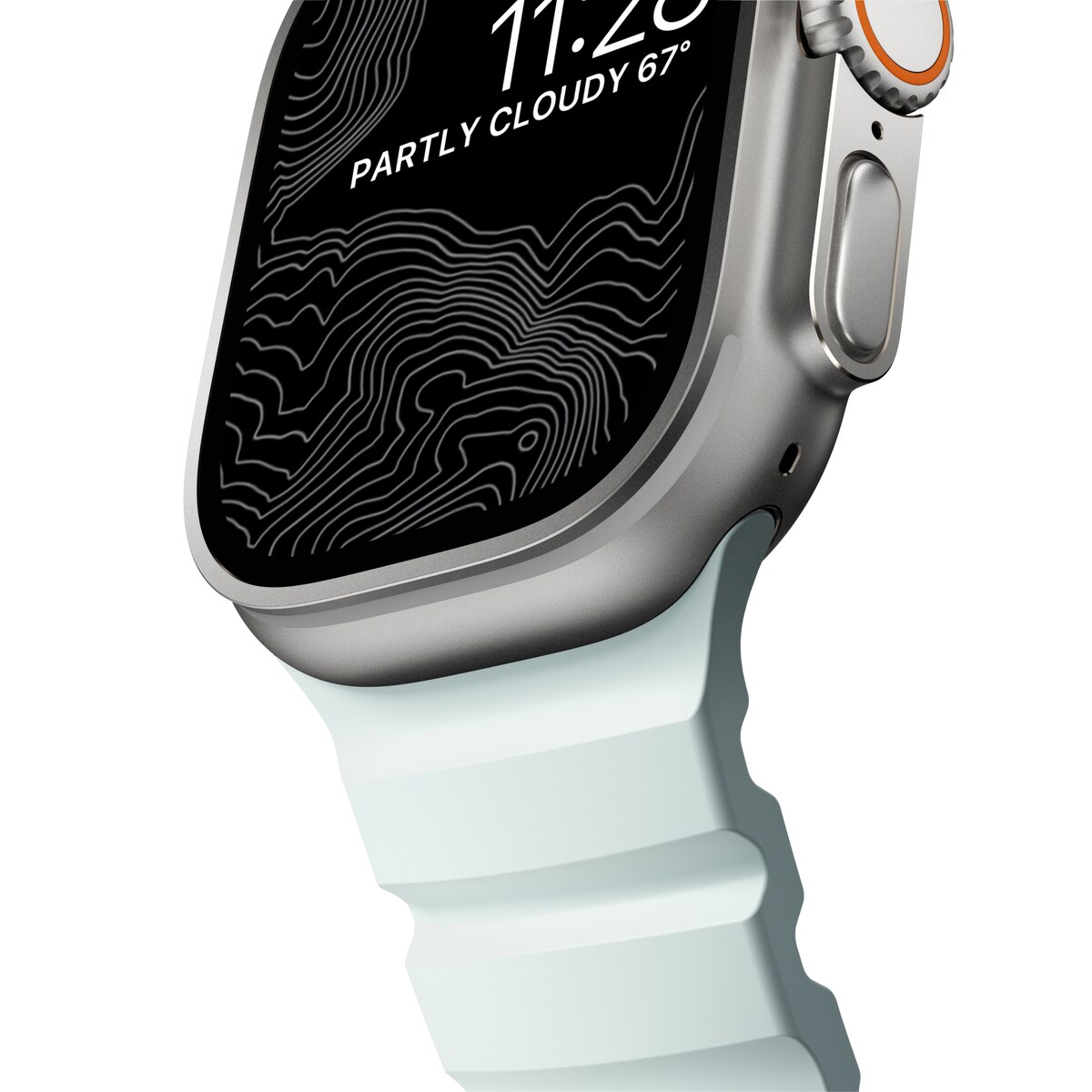 Apple Watch Series 1-3 42mm Armbånd Rocky Point (Natural Hardware) Icy Blue Glow - Limited edition