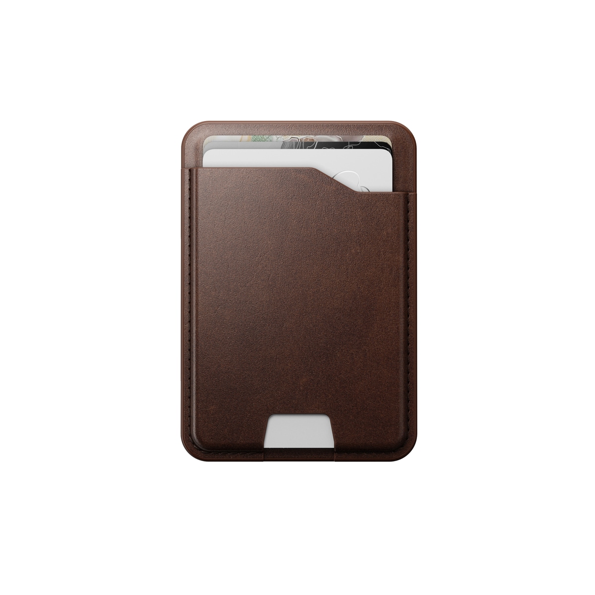 MagSafe-kortholder i Horween Leather med tracker, Rustic Brown