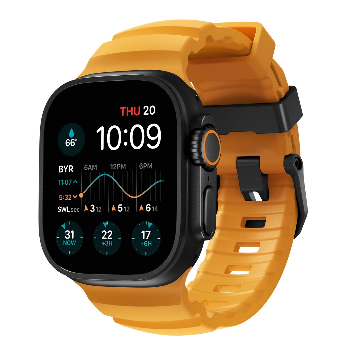 Apple Watch Series 1-3 42mm Armbånd Rocky Point (Black Hardware) Sol