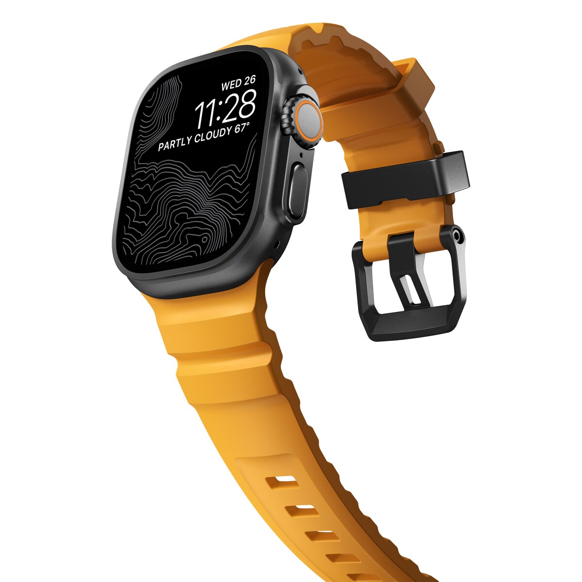 Apple Watch Series 4-6 44mm Armbånd Rocky Point (Black Hardware) Sol