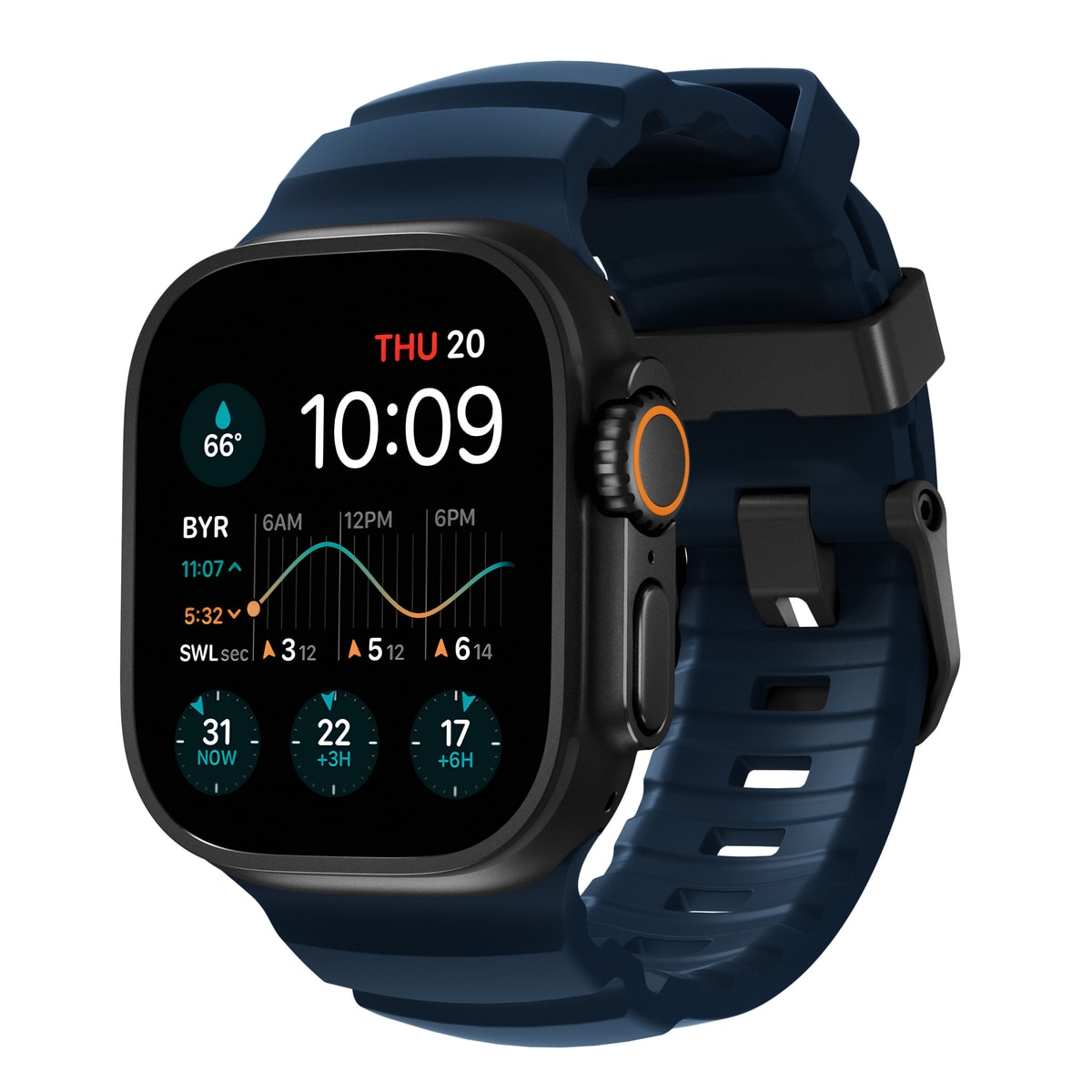 Apple Watch Series 1-3 42mm Armbånd Rocky Point (Black Hardware) Atlantic