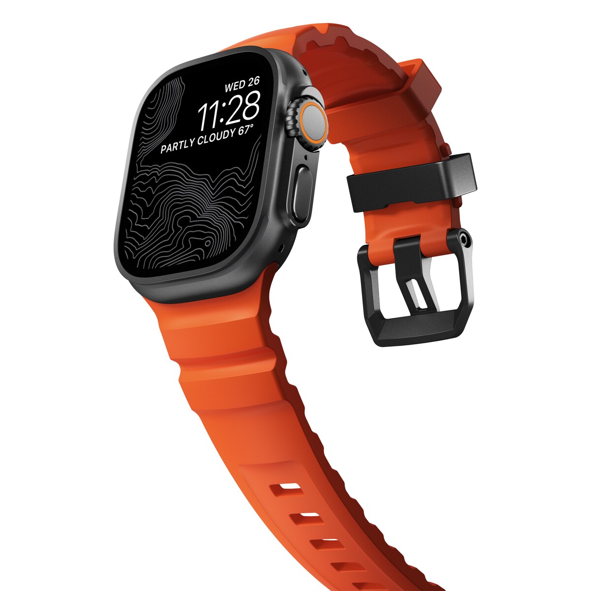 Apple Watch Series 4-6 44mm Armbånd Rocky Point (Black Hardware) Magma - Limited edition