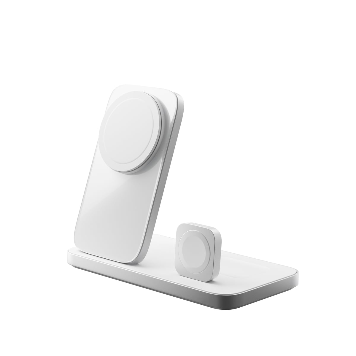 Opladningsstation Stand One Max 3-i-1 Qi2 MagSafe, Silver