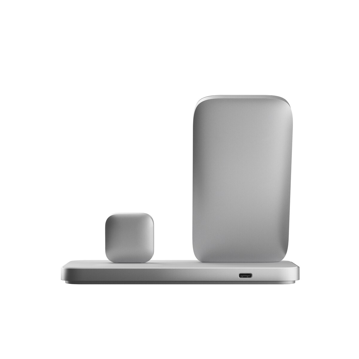 Opladningsstation Stand One Max 3-i-1 Qi2 MagSafe, Silver