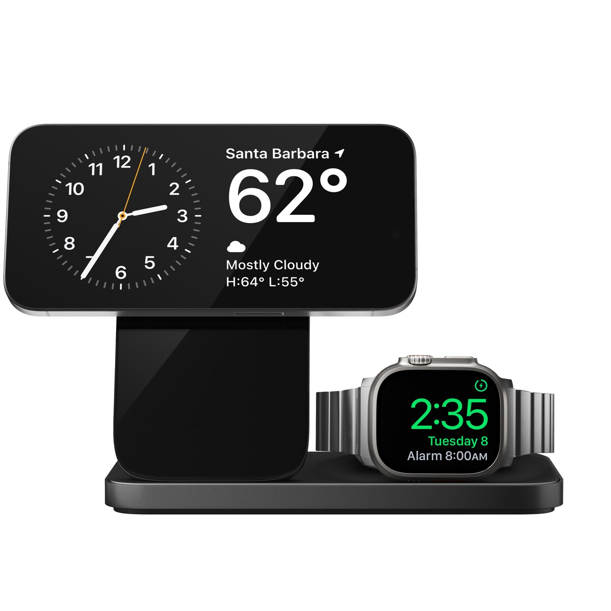 Opladningsstation Stand One Max 3-i-1 Qi2 MagSafe, Carbide