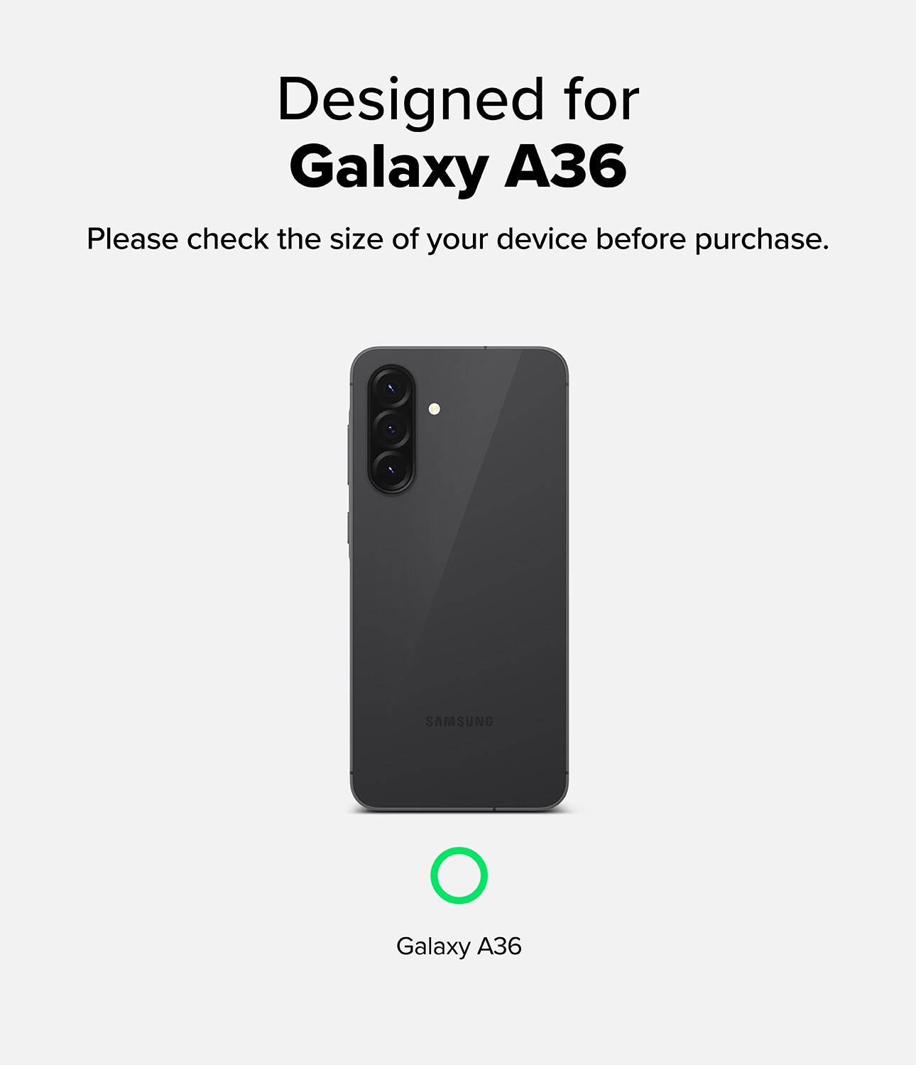 Samsung Galaxy A36 Kamerabeskyttelse i glas (2-pak)