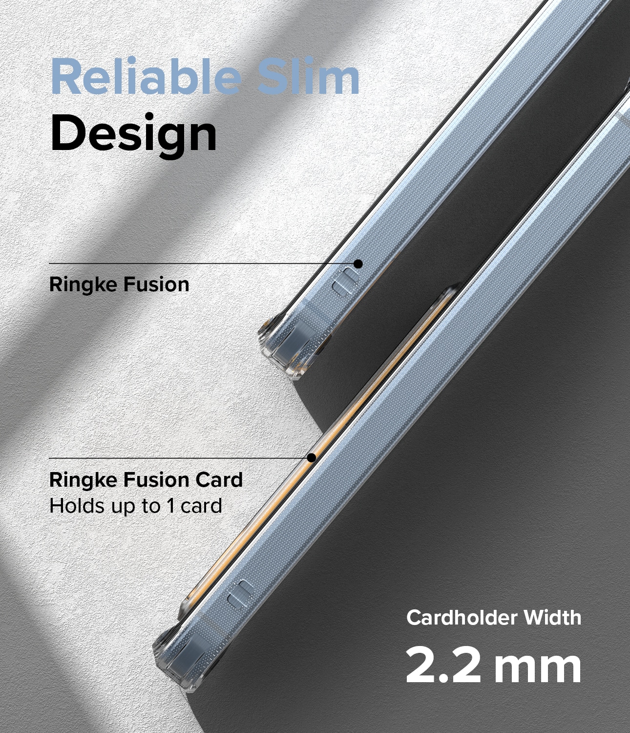 Samsung Galaxy A55 Fusion cover med kortholder, Gennemsigtig